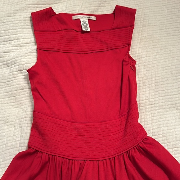 Red Diane Von Furstenberg Dress - Picture 5 of 5
